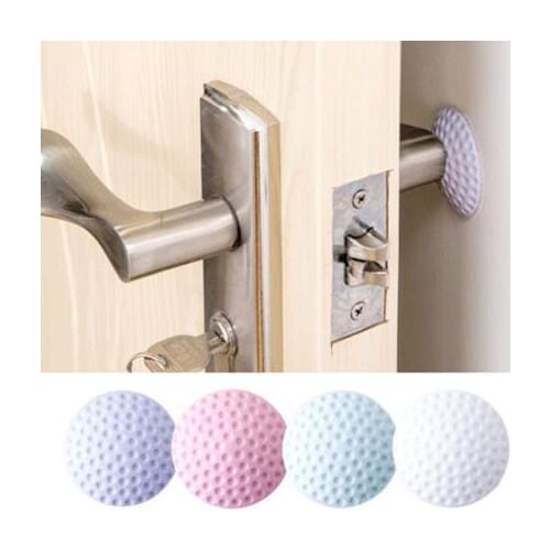 5PCS Wall Thickening Mute Door Fenders Golf Styling Rubber Fender Handle Door Lock Protective Pad Protection Home Wall Sticker