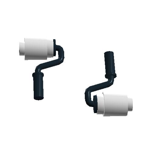 8PCS Paint Roller Building Blocks Compatible Major Brand Kids Toys 12885 3062 Early LearningMOC Education Gifts