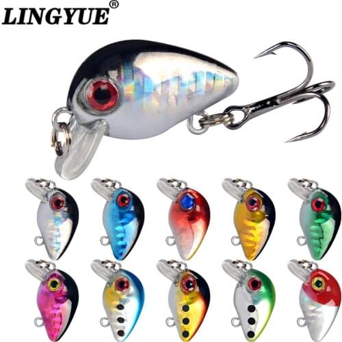 Promotion ! 1pcs small crank bait fishing crankbaits 26mm 1.6g hard wobblers pesca