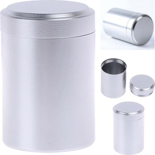 1 Piece Silver Airtight Proof Container Aluminum Herb Stash Metal Sealed Can Tea Jar Storage Containers