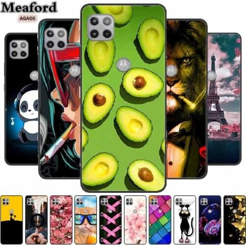 For Moto One 5G Ace Case Silicone Soft Cover for Motorola One 5G Ace Case 6.7" Black TPU Phone Case for One 5 G ace Bumper Funda