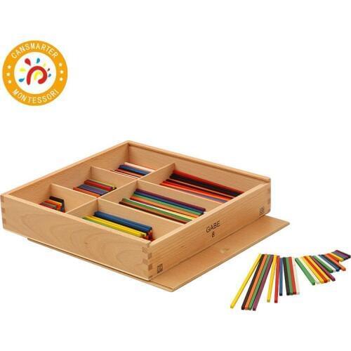 Baby Kids Toy Froebel GABE 8 Wood Colorful Line Shapes Blocks Learning Educational Preschool Training