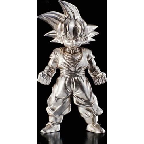 BANDAI Cast Superalloy Dragon Ball Z Super Saiyan Black Hair Son Goku Kakarotto Toy