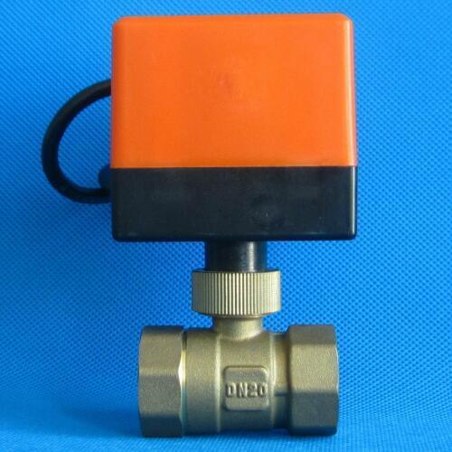 3/4" DN20 220V Electric Ball Valve Brass Motorized Ball Valve Three line two way control valve