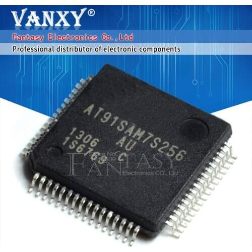 1pcs AT91SAM7S256-AU QFP64 AT91SAM7S256 91SAM7S256 64-LQFP