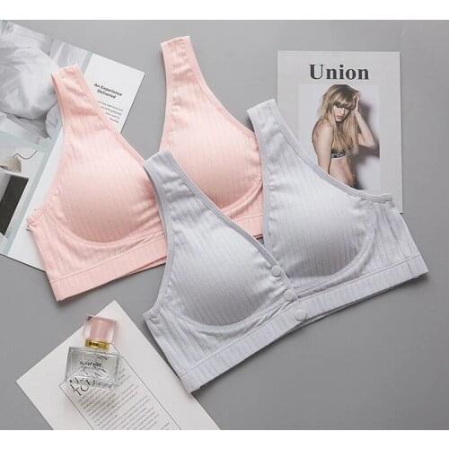Maternity Mother Nursing Bras Fashion Pregnancy Prenatal Postpartum Feeding Clothings Pregnant Women Solid Color Underwear Bra