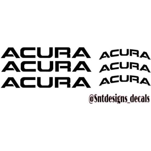 For 6X ACURA BRAKE CALIPER DECALS Car Styling