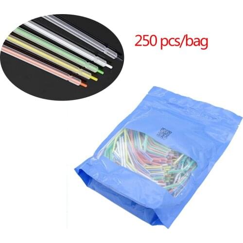 250 Pcs/Pack Dental Air Water Spray Nozzles Tips Tubes For 3-Way Triple Syringe Disposable Dentist Lab Instrument