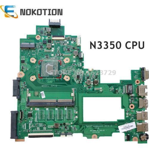 NOKOTION 941657-001 941657-601 For HP 14-BS 14-BS153OD TPN-Q186 246 G6 Laptop Motherboard DA0P1DMB6D0 N3350 CPU