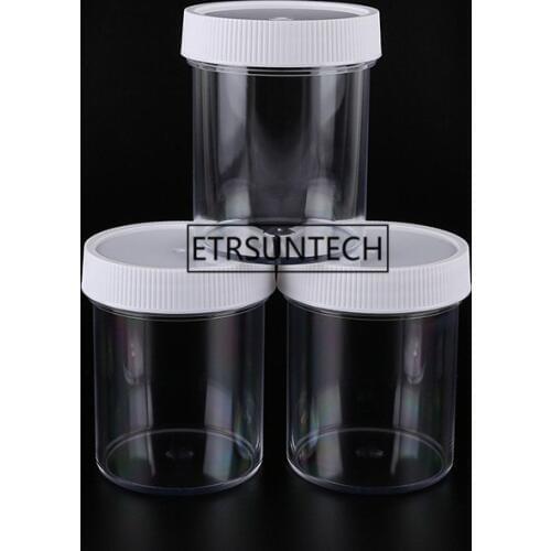 Plastic 120ml Cream Jar with white Lid Empty PS Women Cosmetic Container F1826