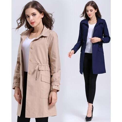 Plus Windbreakers Womens Size 5xl Trench Coat for Women Clothes 2020 Trench Female Windbreaker Sobretudo Feminino KJ330
