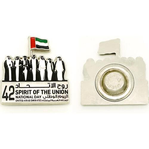 Custom Metal Enamel Pin Badge with Magnet Paper Plane Super Hero cheap custom silver badges