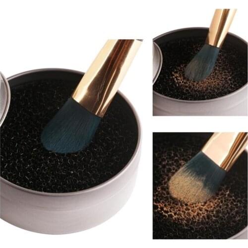 Makeup Brush Cleaner Sponge Remover Color Off Make Up Brushes Clean Dry Box Sponge Eye Shadow Makeup Washing Tool Cosmetic Kits
