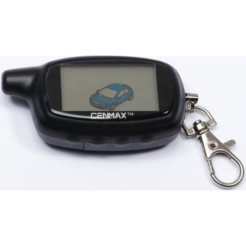 CENMAX ST-7A Russian LCD remote control for CENMAX ST7A 7A LCD keychain car remote 2-way car alarm system