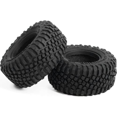 2pcs 1/18 RC Crawler Car Tires Diameter 51mm Width 22.8mm T/A KR3 Fir 1.0" Wheel Spare Parts for 1:18 Truck Models