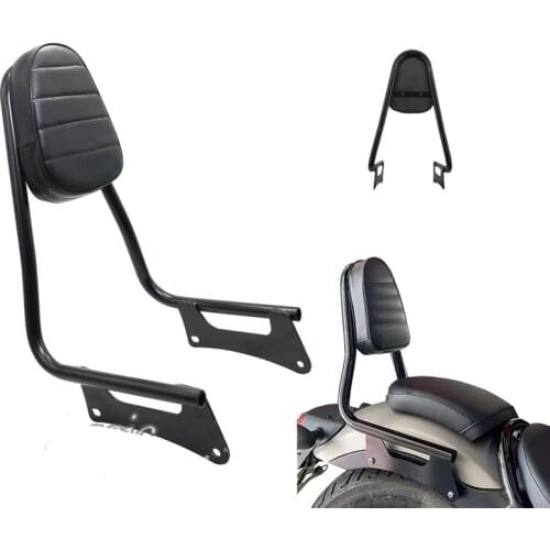 Backrest Passenger Sissy Bar For Honda Rebel 300 CMX300 500 CMX500 2017+ Motorcycle Cruiser Black (Type C)