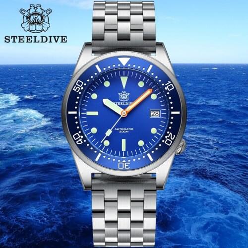 STEELDIVE SD1979 Sandblast Stainless Steel Case 200M Waterproof 42.5mm NH35 Automatic Dive Watch With Ceramic Bezel