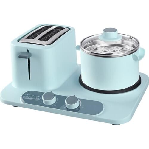 Three-in-one breakfast machine toaster multifunctional sandwich dormitory cooker pot electric heating pot cooker