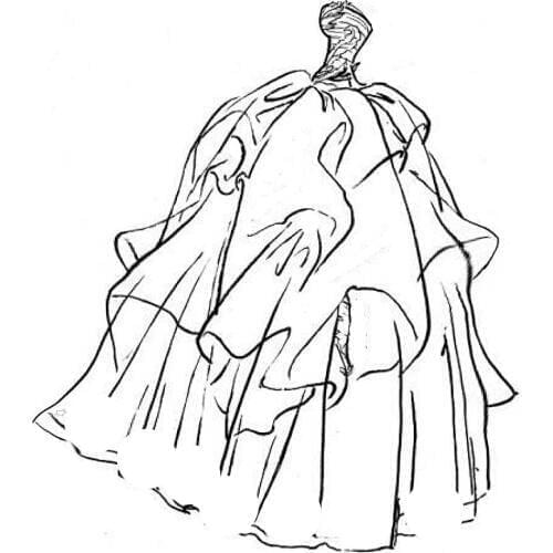 Die Cutting dies Waist wedding dress metal craft paper die Scrapbooking/DIY Embossing mould Easter New Year