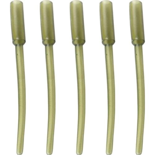 50Pcs Fishing Carp Chod Rig Sleeves Anti Tangle Sleeve Quick Change Swivel Rubber Protective Sleeve