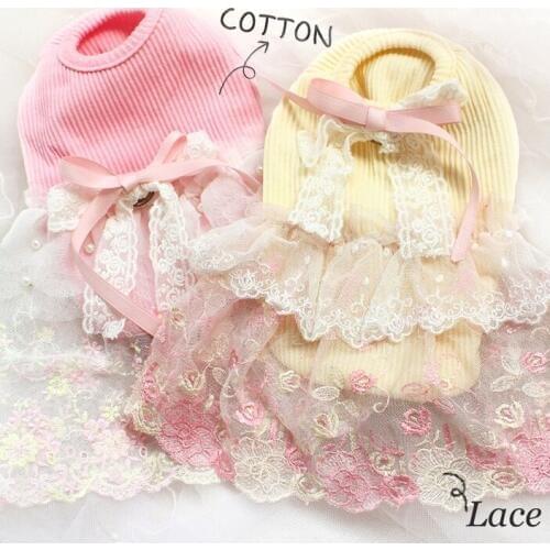 Free Shipping ZLOVEPET Dog Clothes Fairy Lace Princess Blouses Dog Dresses Pet Cat Ropa Perro Mascotas Roupa Cachorro