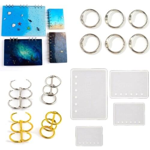 U90E Notebook Epoxy Resin Mold Diary Notepad Silicone Mould DIY Crafts Journal Planner Agenda Organizer Note Book Casting Tools