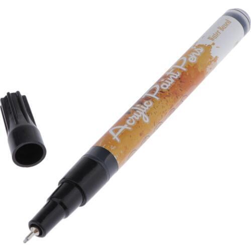 Black Paint pens for Rock Painting, Stone, Ceramic, Glass, Wood. Acrylic Paint Marker Pens Extra-fine tip 0.5mm