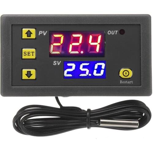 Mini Digital Temperature Controller 110-220V Thermostat Regulator Heating Cooling Control Thermoregulator With Sensor