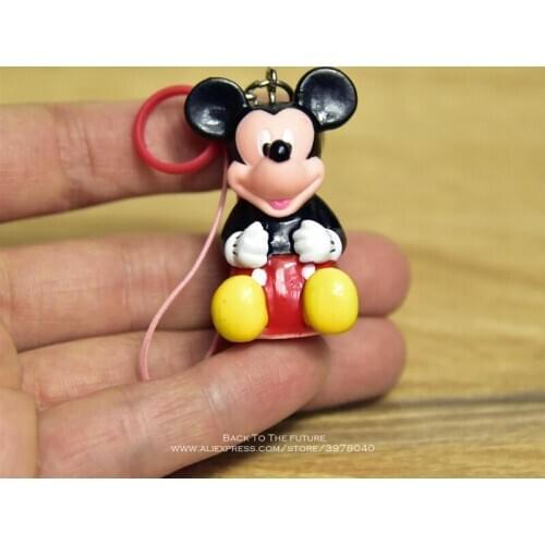 Disney Mickey Mouse 4.5cm Action sitting Figure Anime Decoration Collection Figurine Toy model for children gift