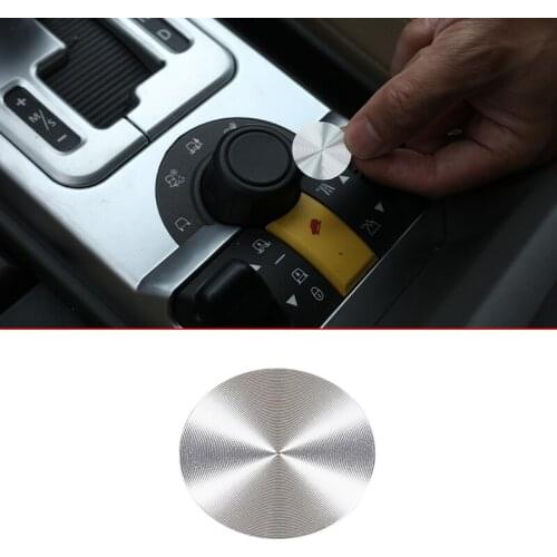 For Land Rover Discovery 3 2004-2009 Car Center Console Terrain Adjustment Knob Decoration Sequin Sticker Interior Accessories