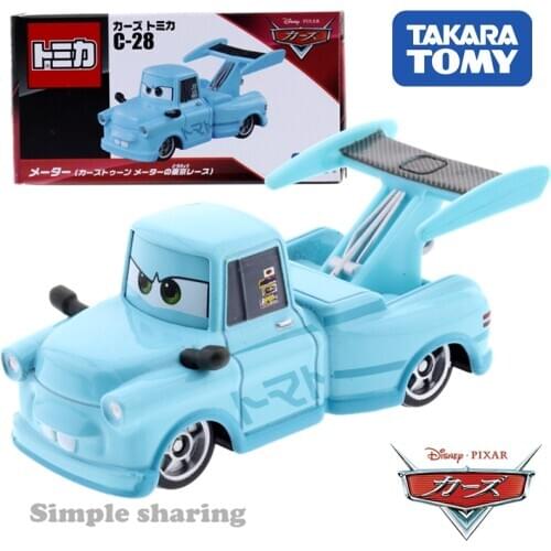 Takara Tomy Cars Tomica C-28 Mater Cars Toons Maters Tokyo Race Disney Pixer Kids Toys Motor Vehicle Diecast Metal Model
