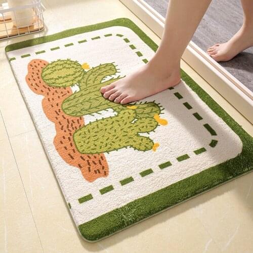 Bathroom Bathroom Floor Mats Entrance Door Mats Home Kitchen Absorbent Foot Mats Toilet Non-slip Carpet Entrance Kitchen Mats