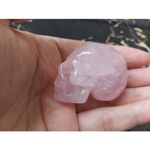 Jade | Crystal human skull | Powder crystal Tea play Specimen Figurines Asian jadeite gemstone Natural Quartz healing Carving 1