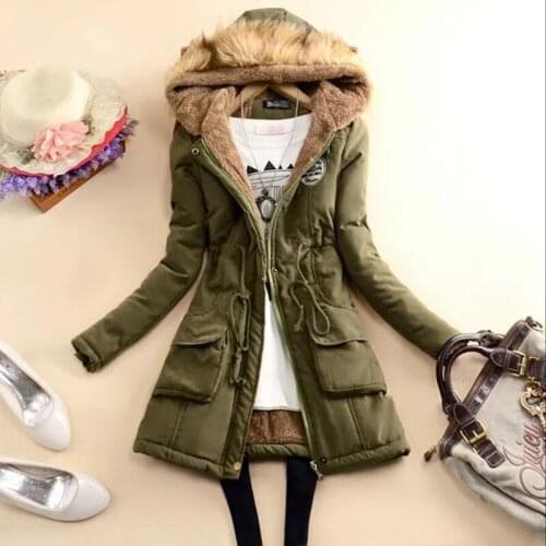 New Autumn Winter Women Cotton Jacket Padded Casual Slim Coat Emboridery Hooded Parkas Plus Size 3XL Wadded Overcoat