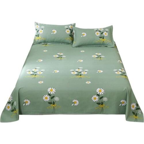 Cartoon Bed Sheet 1PCS Mod Bed Sheets Soft Cotton For King/Queen Size Single Home 1.5/1.8/2M Bed Bedding Cover Flat Sheet