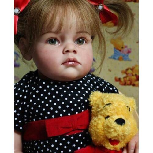 70cm Doll Mould Reborn toddler Doll Kit unpainted Doll Parts Hand Tools silicone doll bebe reborn Mould