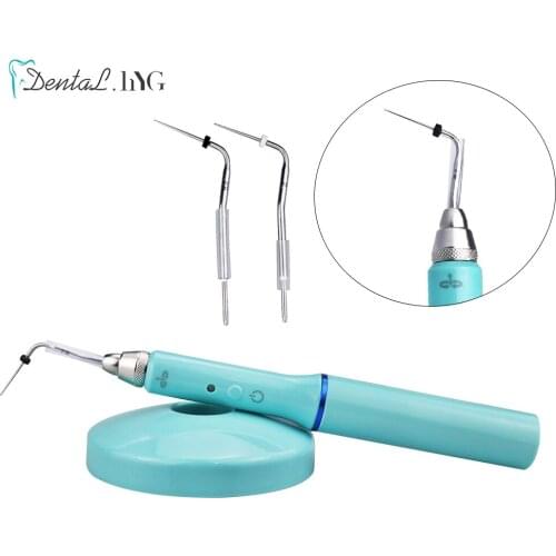 Dental Cordless Wireless Gutta Percha Obturation System Endo With 2Tips Green Color Dental Lab Dentistry Dentist Tools Equipment
