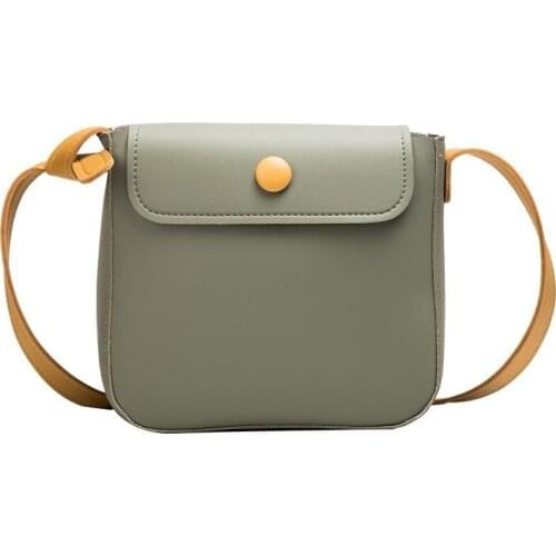 Women Shoulder Bag Imitation Leather Fashion Ladies Diagonal Bag Lightweight Youth Girl Daily Crossbody Bags Green Simple Style