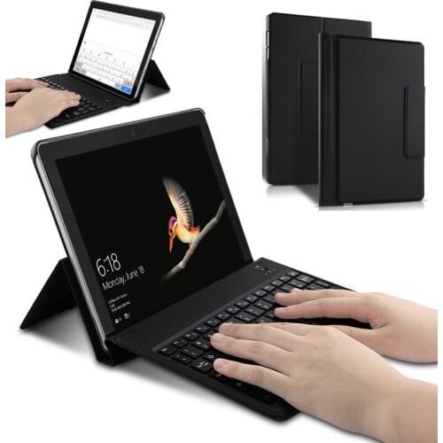 Slim Wireless Bluetooth Keyboard Case Stand PU Leather Smart Sleep Funda Cover For Microsoft Surface Go SufaceGo 10 inch Tablet