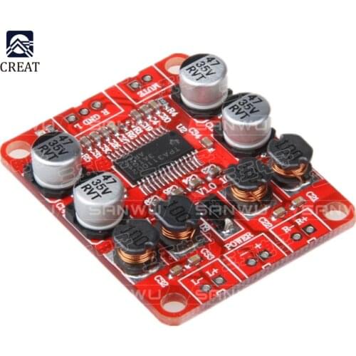 TPA3110 2X15W Wireless Bluetooth Audio Power Amplifier Board Dual Channel Amp Module for 4/6/8/10 Ohm Speaker DC 10-25V