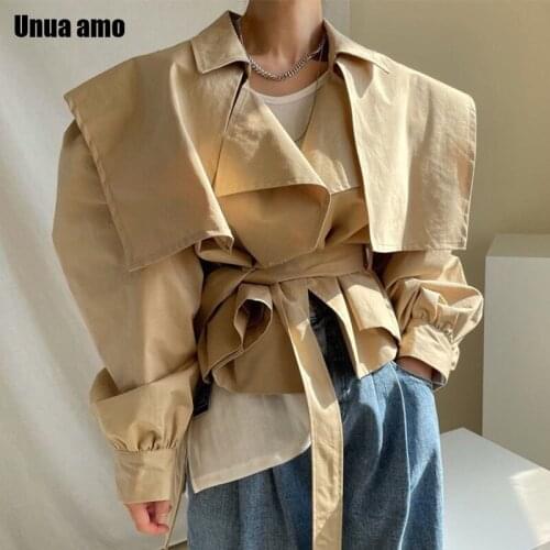 Женские короткие тренчи Unua amo China At AliExpress
