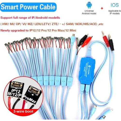 SUNSHINE SS-905D V6.0 New Phone Smart Power Cable For iPhone 6S -12 Pro Max Samsung Huawei ON/OFF DC Power Supply Current Test