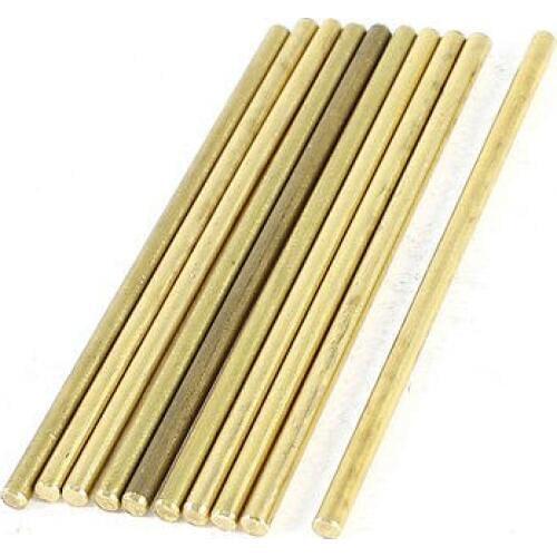 10 Pcs Car Model Toy DIY Brass Rod Axles Drive Rod Bar 2mm x 50mm