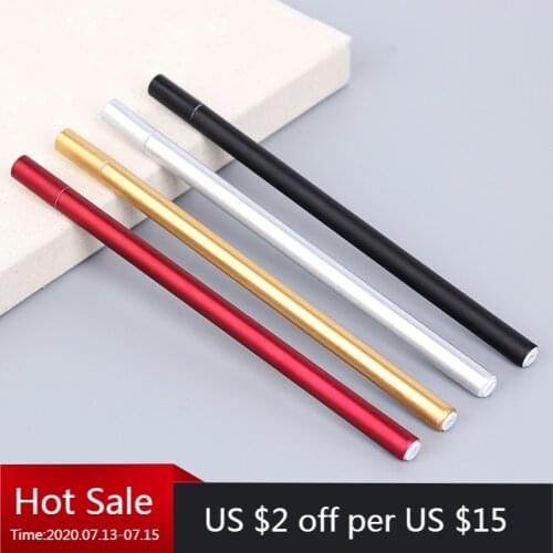 25 PCs Imitation Metal Texture Hand Neutral Pen Creative Fountain Pen Student Black Signature Korean Stationery Office Supplies