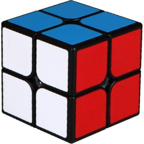 2X2 magic cube 2 by 2 cube 50mm speed pocket sticker puzzle cube professional educational toys for children