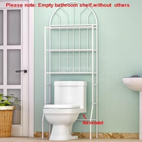 3-Tier Metal Toilet Towel Storage Rack Holder Over Bathroom Shelf Organizer Floor Type for Store Shampoo/Towel etc Accessory