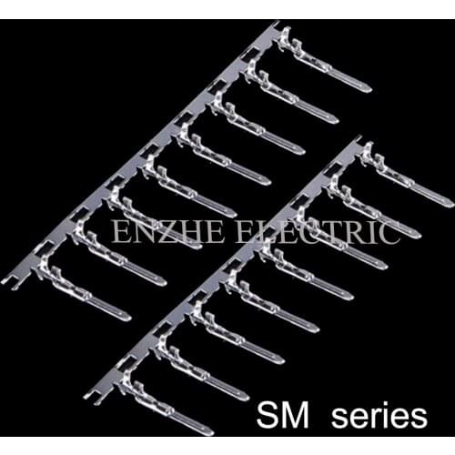 8000PCS/Roll SM series car Bar connector cable Male Terminal spacing 2.5mm auto socket pin Connector automotive plug