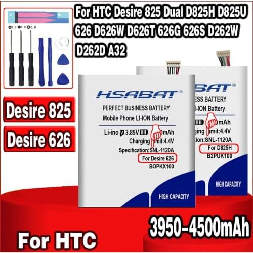 3950-4500mAh B2PUK100 B0PKX100 BOPKX100 Battery for HTC Desire 825 Dual D825H D825U 626 D626W D626T 626G 626S D262W D262D A32