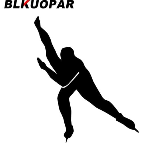 BLKUOPAR for Speed Skating Skater Silhouette Car Stickers Die Cut Waterproof Decals Occlusion Scratch Laptop Helmet Decoration