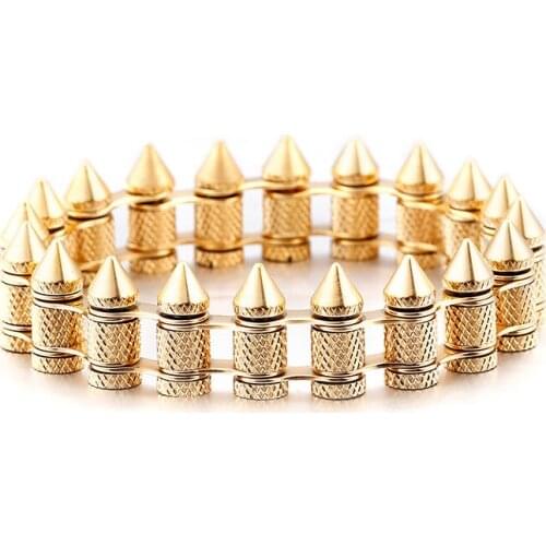 Jewelry New Personality Trend Street Accessories Titanium Steel Bullet Unisex Bracelet